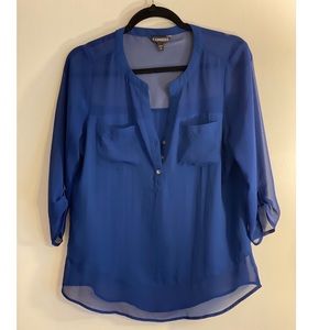 Express Navy Blue Blouse